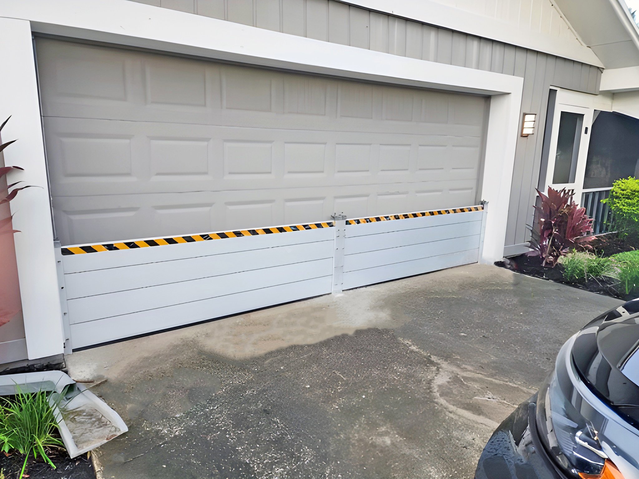 home garage flood barrier