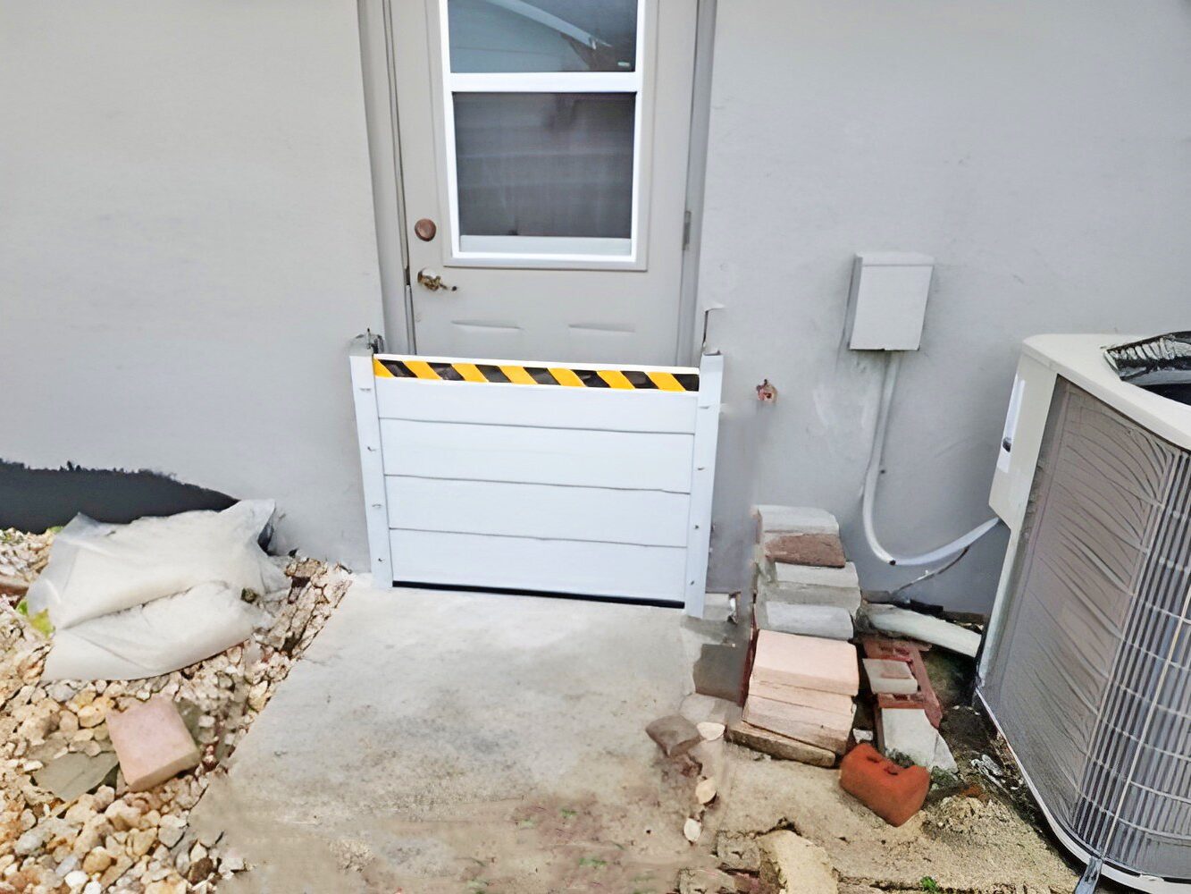 side door flood wall