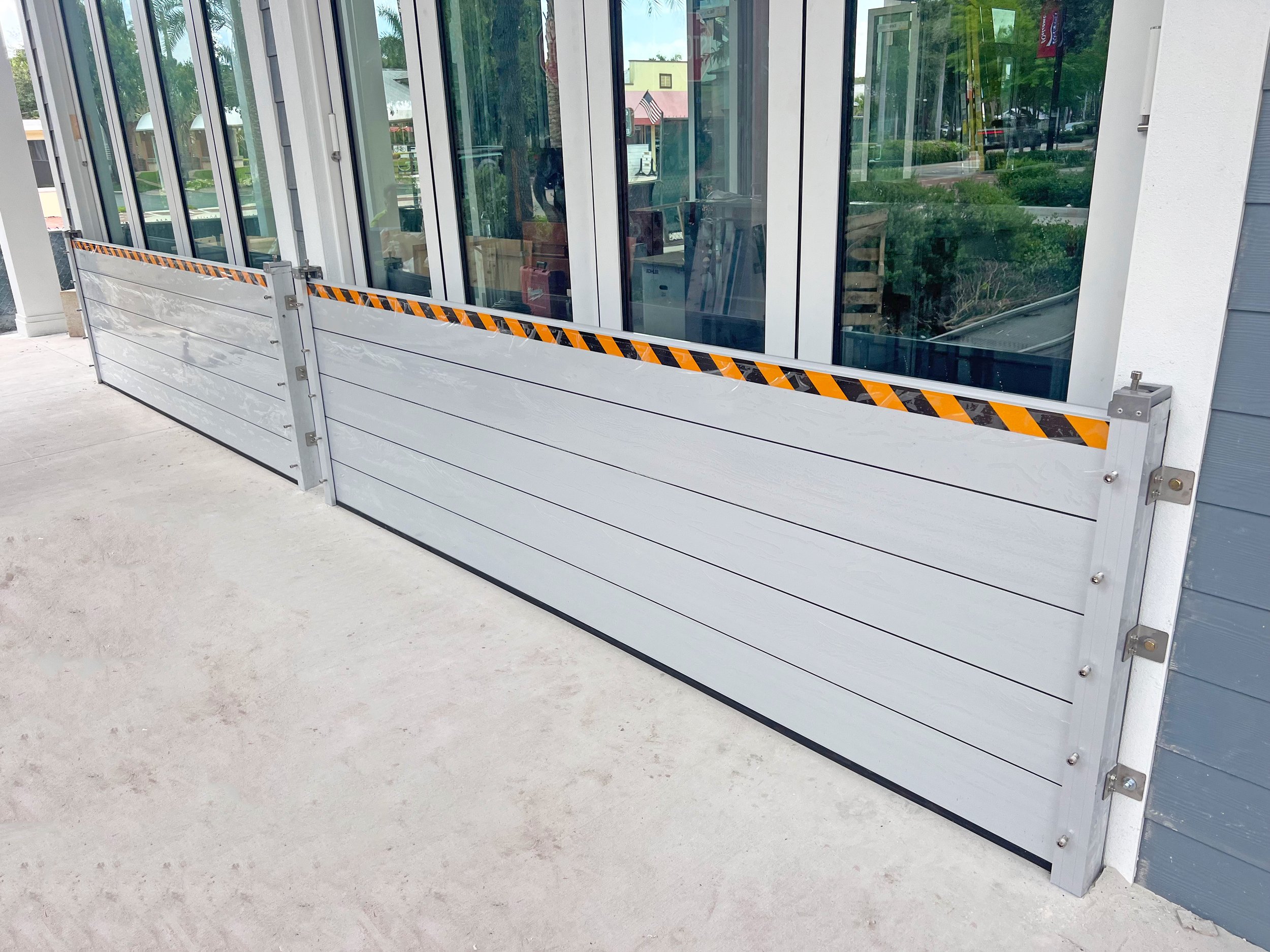 double door flood wall